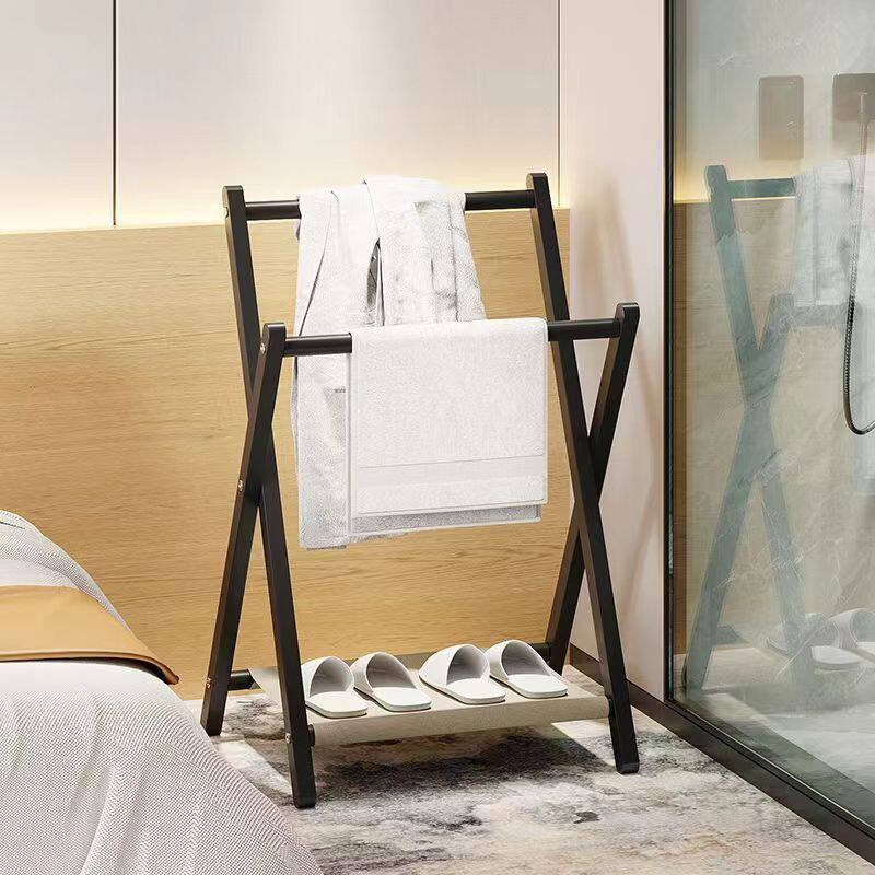 Simple Folding Bedside Small Coat Rack Floor Bedroom Temporary Clothes Storage Children's Small Hanger Household