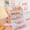 ins style plastic drawer-type desktop tape storage box student dustproof transparent skin care cosmetics storage rack