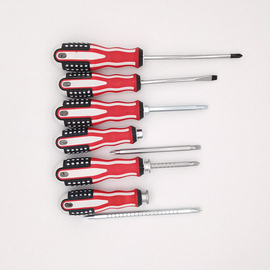 National Flag Cross One-Word Dual-Use Telescopic Screwdriver Set Household Hand Tool Screwdriver Strong Magnetic Screwdriver