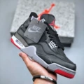 [high version] aj4-new black and red