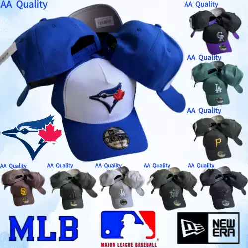 Cross-Border American M.L.B Adjustable Embroidered Baseball Cap Hip-Hop Trendy Versatile Casual Curved Brim Hat Aa Quality