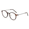 New Artistic Retro Glasses Women's Round Face Fashionable Slimming Plain Face Flat Light No Power Distinctive Round Eye Frame