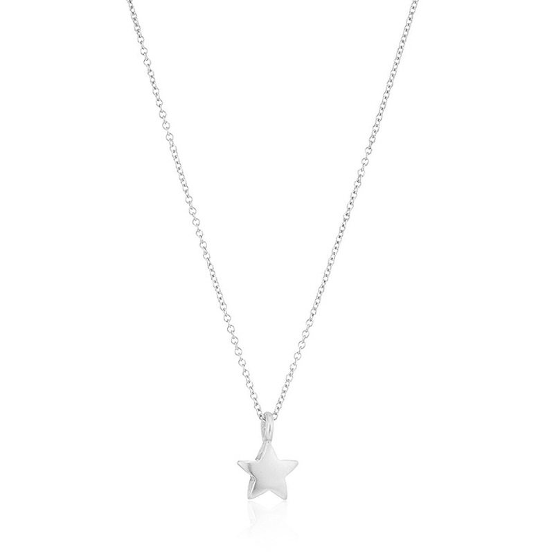 Five-pointed Star Night Sky Star pendant ins alloy clavicle short necklace foreign trade Amazon AliExpress WISH Gold