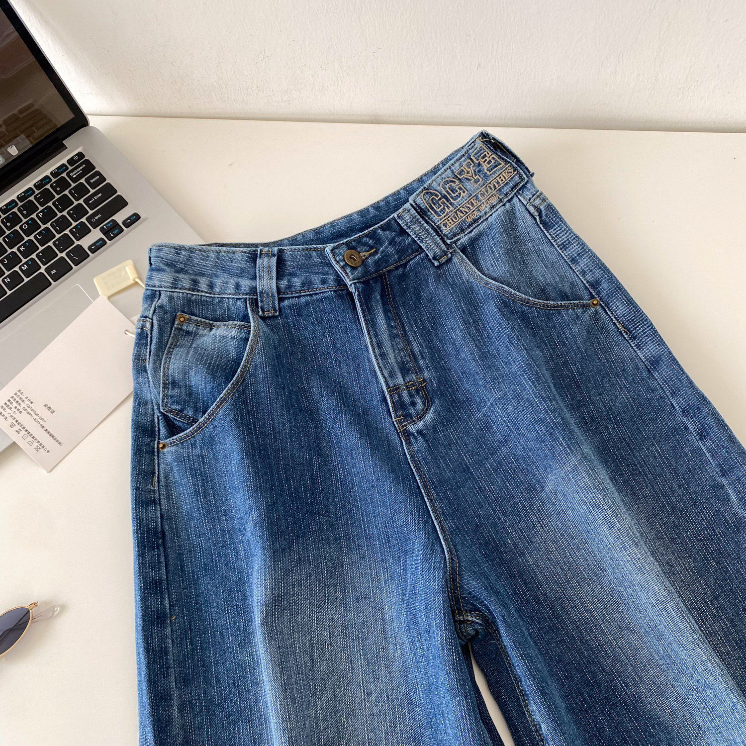 High Waisted Wide Leg Denim Shorts Relaxed Fit Lightweight Versatile Summer Casual Wear Wholesale Available