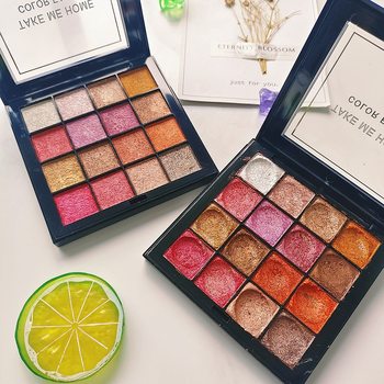 Ins Douyin Internet Celebrity Taobao Hot-Selling 16-Color Mashed Potato Eye Shadow Palette Pearlescent Glitter Eye Shadow Wet Powder Non-Flying Powder