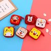 Creative Tinplate Christmas Coin Purse Cartoon Key Coin Zipper Bag Headset Data Cable Organize Storage Box