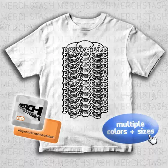 [Cross-Border European Code] Osamason Psykotic Logo Cover T-Shirt Tee Merch