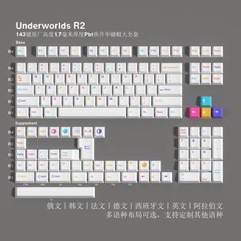 Original Underground World R2Pbt Sublimation Keycap Cangjie Arabic Korean German French Spanish Russian Small Languages