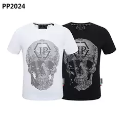 Amazon AliExpress Tide brand Philipp men's T-shirt skull hot drill short sleeve a generation of hair