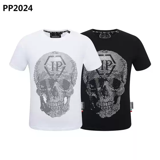 Amazon AliExpress Tide brand Philipp men's T-shirt skull hot drill short sleeve a generation of hair