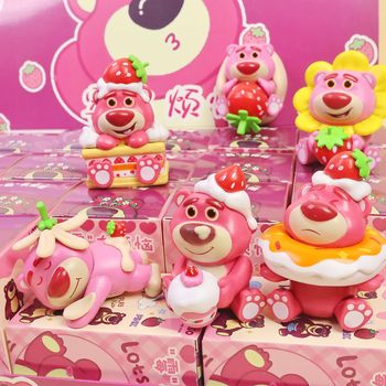 New Strawberry Bear Dessert Party Blind Box Hand Figure Girly Heart Car Desktop Ornament Gift Doll