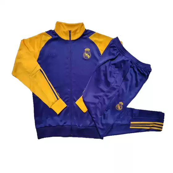 Real Madrid Paris Marseille Ajax Brazil Football Suit Adult Jacket Hooded Autumn and Winter Long Pull Coat Training Suit