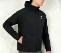 Black hooded top