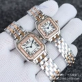 Rose gold steel with diamonds