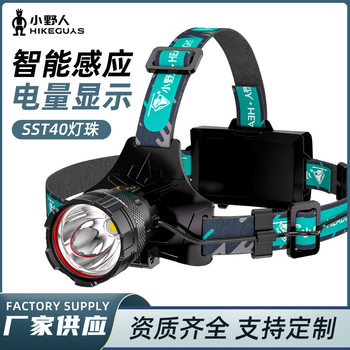 Cross-Border New Model Induction High-Power Work Light, Strong Light, Ultra-Bright, Telescopic Head-Mounted Headlamp, Zoomable Outdoor Headlamp