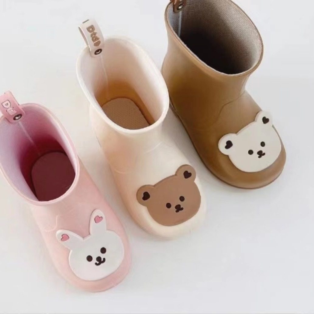 Small Size Middle Size Children's Rain Boots Rain Boots Toddler Shoes Walking Shoes Anti-slip Shoes Rubber Shoes Water Climbing Shoes Water Playing Shoes