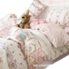 Cartoon Cute Lolita Cross-Border Foreign Trade Special Four-Piece Set for Home Washing Brushed Dormitory Three-Piece Set Amazon