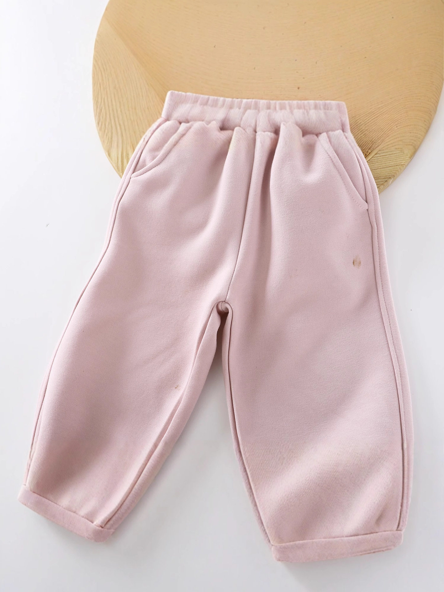 Set felpa volant cartone animato nuovo primavera neonata bambina, set sportivo colletto baby doll alla moda casual