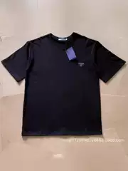Prada T-shirt Triangle Logo T-Shirt