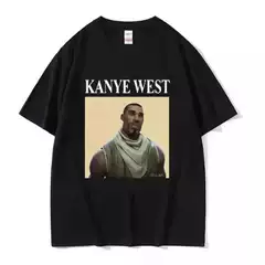 Interesting Kanye West Meme t Men's and Women's Rap Hip-Hop Character Retro Short-Sleeved T-Shirt Factory Direct Supply