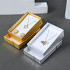 Gold and Silver Pearlescent Jewelry Storage Box 5X8 Ring Earrings Necklace Box Manufacturer Wholesale Packaging Carton in Stock