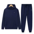 Navy blue-white label