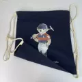 No. 3 polo bear drawstring pocket-navy blue