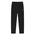 Straight leg sweatpants black with white label