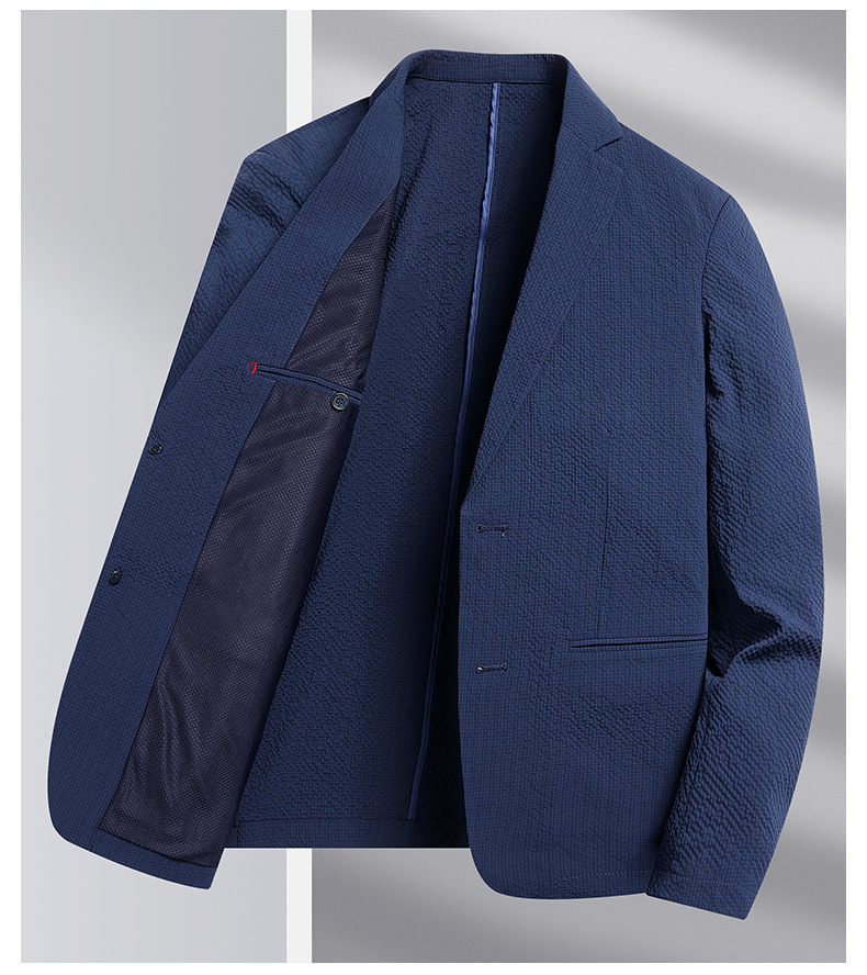 Áo vest nam mỏng nhẹ chống nhăn chống nắng dáng ôm phong cách trẻ trung — Xanh đậm, Xám xanh, Màu xám gạo, Xanh lam bảo