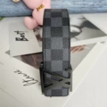 Black buckle black grid