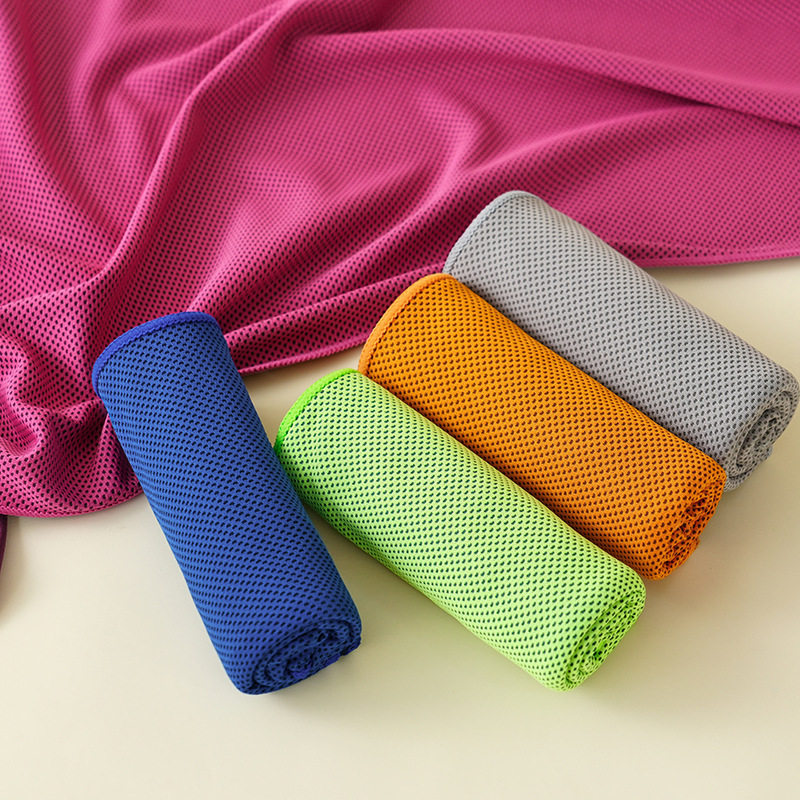 Cold feeling sports towel quick-drying fitness wrist towel sweat absorbent ice towel portable outdoor sports towel factory wholesale