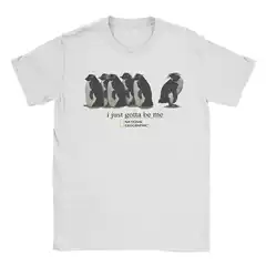 I Just Gotta Be Me Funny Penguin t Shirt for Men Cotton Fun