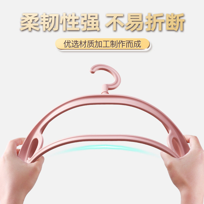 Rack Bold and Long Household Seamless Shoulder-free Non-slip Non-deformation Student Dormitory Clothes Storage Drying Rack