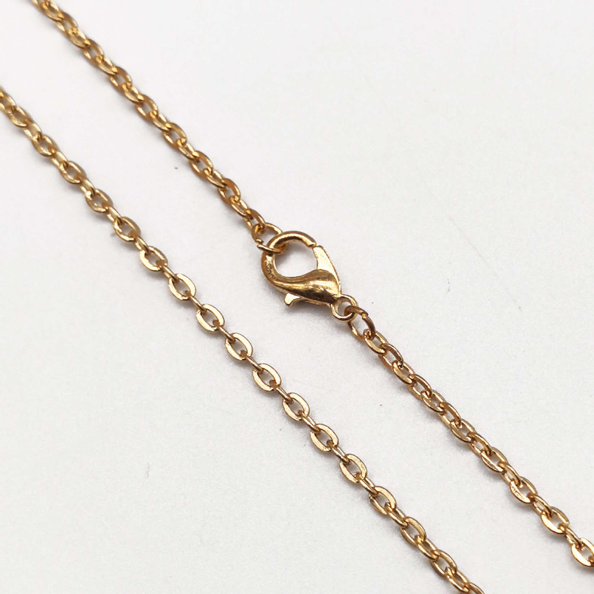 服饰饰品配件项链链条批发 十字平压链 O字链 吊坠配链 挂龙虾扣