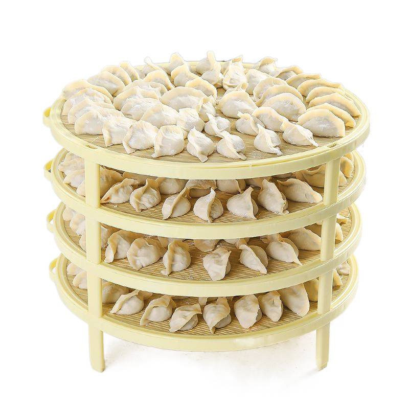 Special Tray for Holding Dumplings, Multi-Layer Cover, Steamed Bun Basket, Rattan Dumpling Bag, Household Non-Stick Cover, Bamboo Cover
