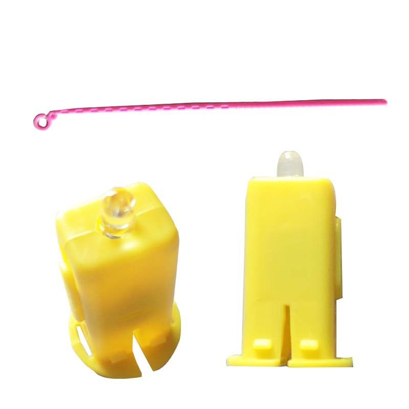 Yellow Electronic Portable Ordinary Portable Battery Pole Section 2 No.5 Mid-Autumn Festival Children's Portable Lantern Pole