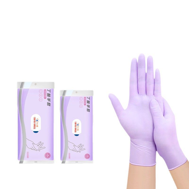 Disposable Nitrile Gloves for Women's Housework, Cleaning, Kitchen, Durable, Food-Grade Dishwashing Gloves, Household Waterproof Thin Gloves