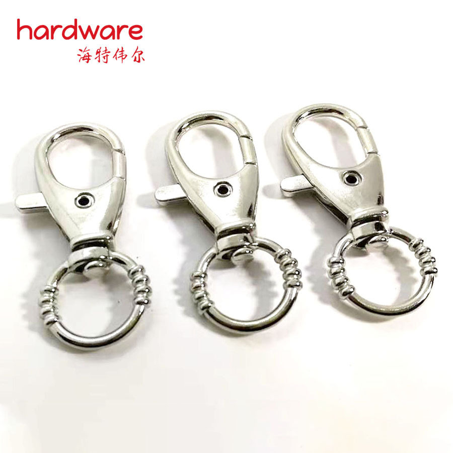 High Quality Zinc Alloy Dog Buckle 50MM Spring Hook Flower Tail Hook Lobster-Shaped Key Bag Jewelry Accessories