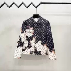 2025 Cross-Border New Style Donkey Brand Trendy Letter Embroidery Embossed Casual High Version Jeans Denim Jacket