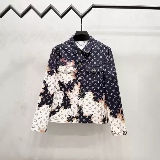 2025 Cross-Border New Style Donkey Brand Trendy Letter Embroidery Embossed Casual High Version Jeans Denim Jacket