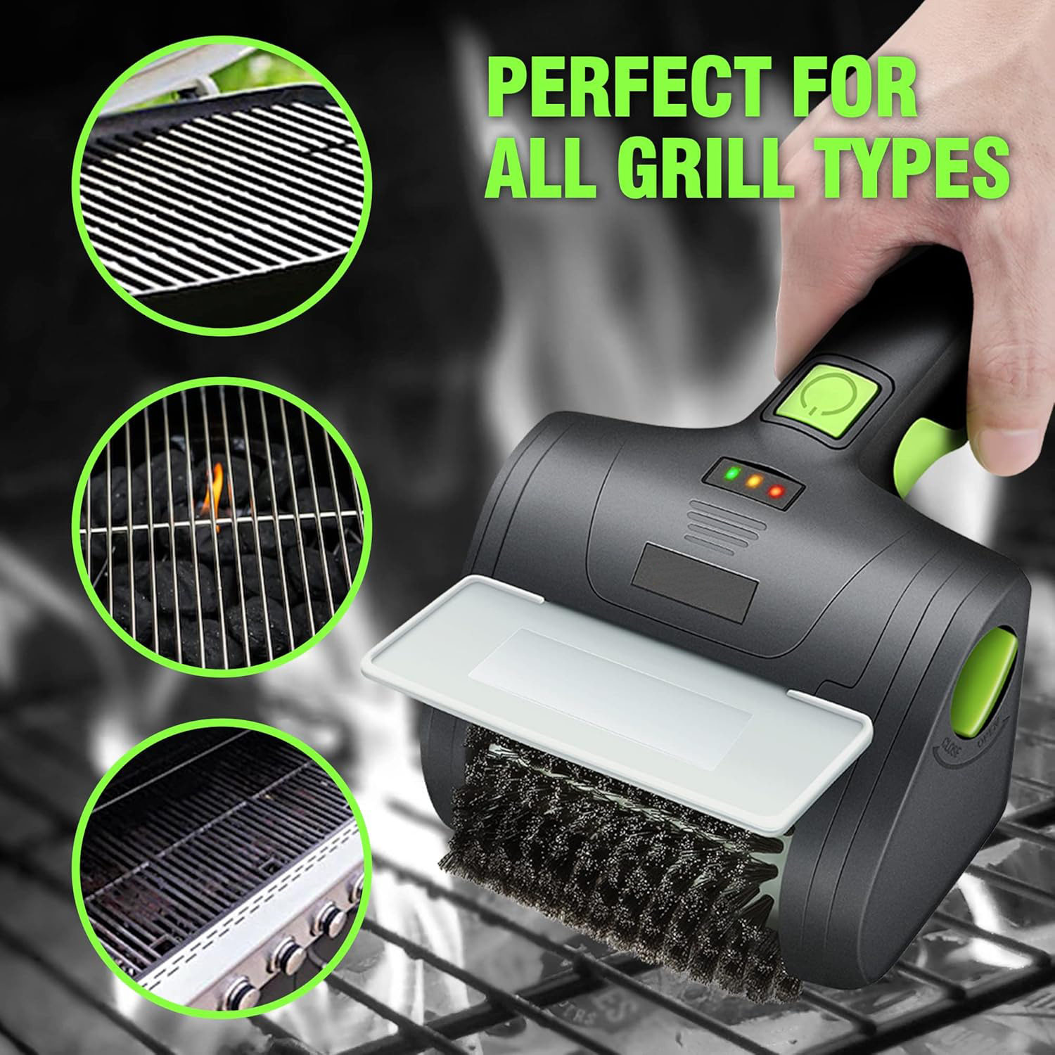 Wireless Electric Barbecue Brush Picnic Camping Style Bbq Barbecue Grill Wire Brush Bathroom Tile Bathtub Cleaning Brush