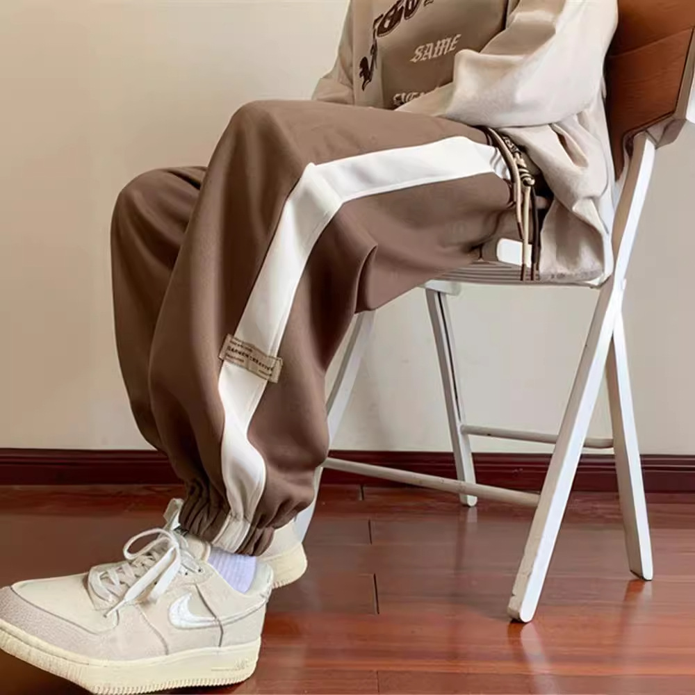 裤子男款春秋款男士休闲裤秋冬季薄款卫裤男生宽松束脚运动裤男裤