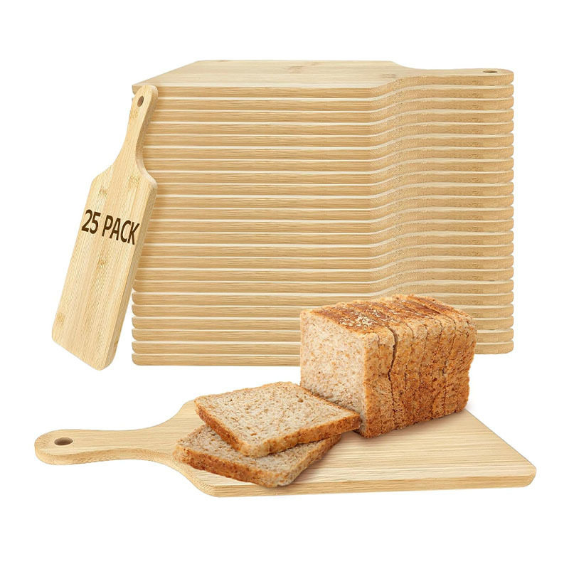 Cross-Border Cutting Board Wooden Cutting Board Laser Engraving Service Board with Handle Charcoal Board Creative Bread Wooden Tray