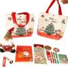 New Christmas Canvas Tote Bag Stationery Set Student Cultural Supplies Learning Reward Gift Holiday Souvenir