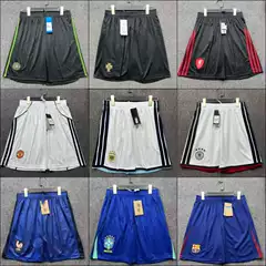 2627 Football Shorts Series, Popular Models for Clubs and National Teams, Germany and Brazil, Loose-Fitting Sports Outdoor Quick-Drying Models