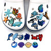 Ocean Series Clogs, Flower Shoe Buckles, Underwater World Beach Shoes, Shoe Surface Decoration, Clogs, Jewelry Accessories