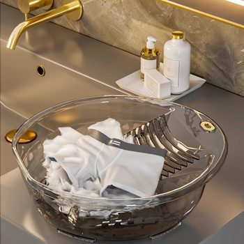 Laundry basin with washing board integrated household PET baby home student dormitory foot basin washing basin wholesale