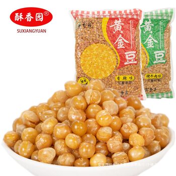 Crisp Xiangyuan Gold Beans 5kg Pack Commercial Fried Peas, Wine Vegetables, Soybean and Bean Snacks Small Package Postage