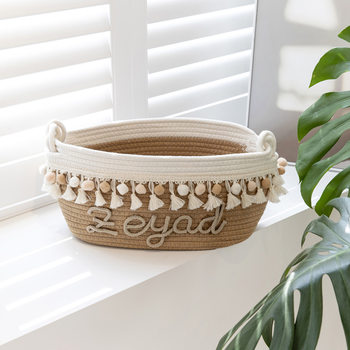 etsy pet toy cotton rope woven tassel storage basket cotton rope storage basket storage basket