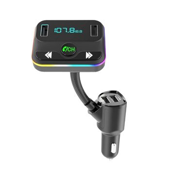 C37 Car Mp3 Player U Disk Music Car Bluetooth Fm Transmitter Hose 4Usb Port Fm Transmitter